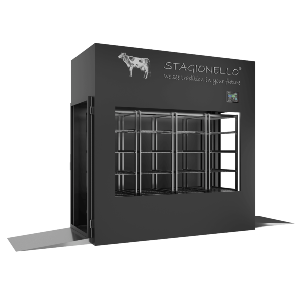 Stagionello® Meat Curing Device 600 Kg Tunnel porta a vetro