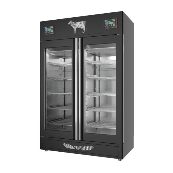 Stagionello® Meat Curing Device Twin 100 + 100 Kg porta a vetro