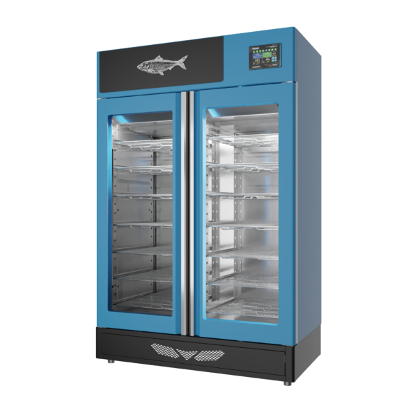 Stagionello® Fish Curing Device 200 Kg porta a vetro