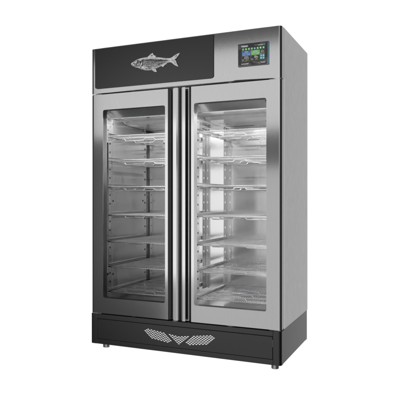 Stagionello® Fish Curing Device 200 Kg porta a vetro - immagine 4