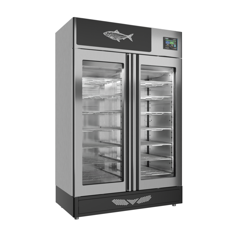 Stagionello® Fish Curing Device 200 Kg porta a vetro - immagine 6