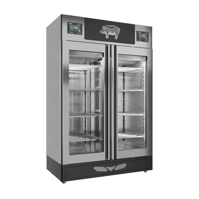 Stagionello® Salami Curing Device Twin 100+100 Kg porta a vetro - immagine 6