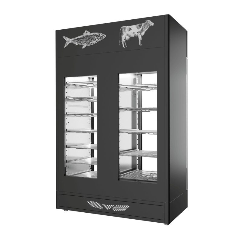 Stagionello® Meat Curing Device Combo 100+100 Kg Meat/Fish 2 vetri - immagine 5