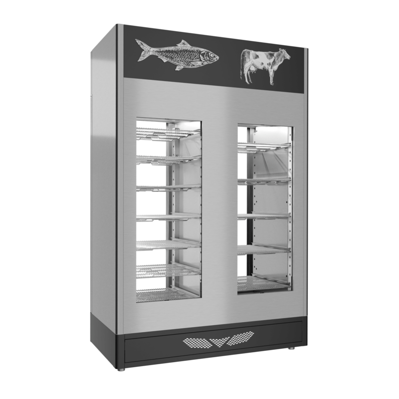 Stagionello® Meat Curing Device Combo 100+100 Kg Meat/Fish 2 vetri - immagine 12