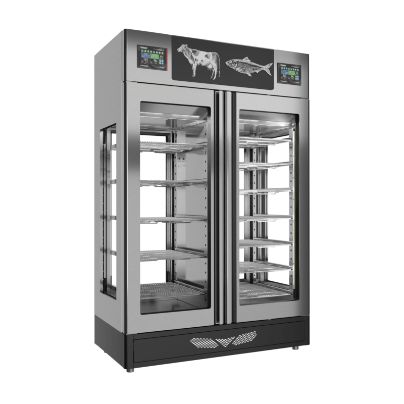 Stagionello® Meat Curing Device Combo 100+100 Kg Meat/Fish 4 vetri - immagine 9