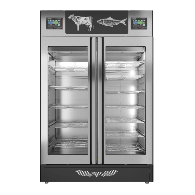Stagionello® Meat Curing Device Combo 100+100 Kg Meat/Fish porta a vetro - immagine 5