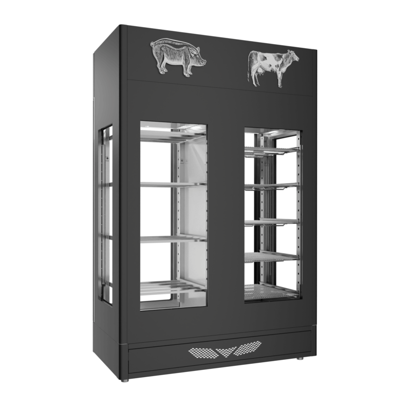 Stagionello® Meat Curing Device Combo 100+100 Kg Meat/Salami 4 vetri - immagine 6