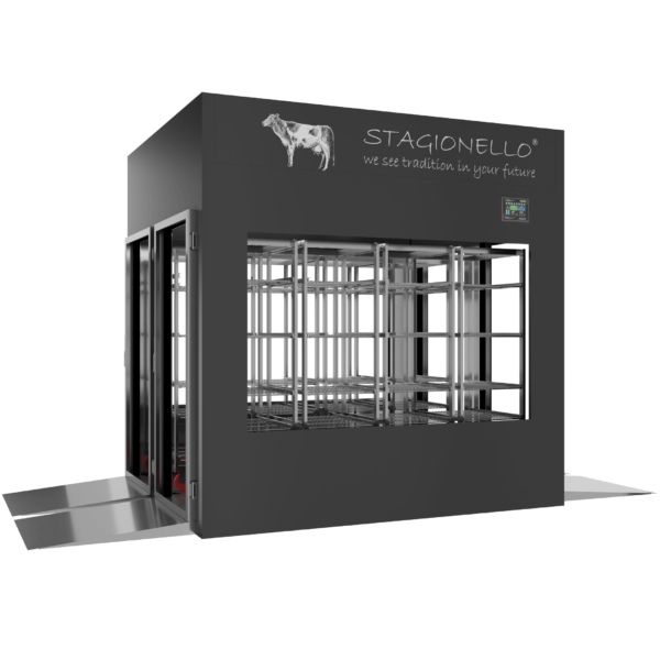 Stagionello® Meat Curing Device 1200 Kg Tunnel 4 vetri