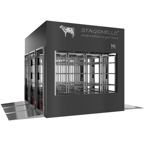 Stagionello® Meat Curing Device 1800 Kg Tunnel 4 vetri