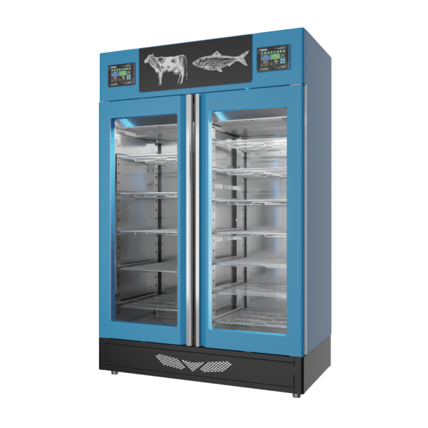 Stagionello® Fish Curing Device Combo 100+100 KG fish/meat porta a vetro