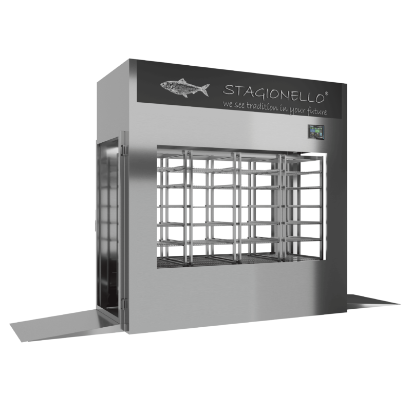 Stagionello® Fish Curing Device 600 Kg Tunnel 4 vetri - immagine 2