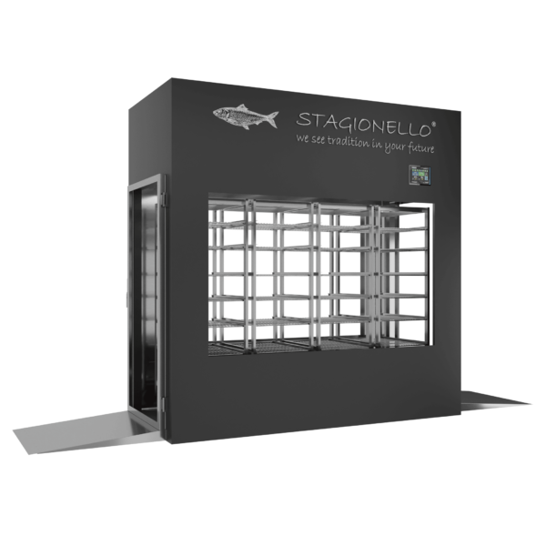 Stagionello® Fish Curing Device 600 Kg Tunnel 4 vetri