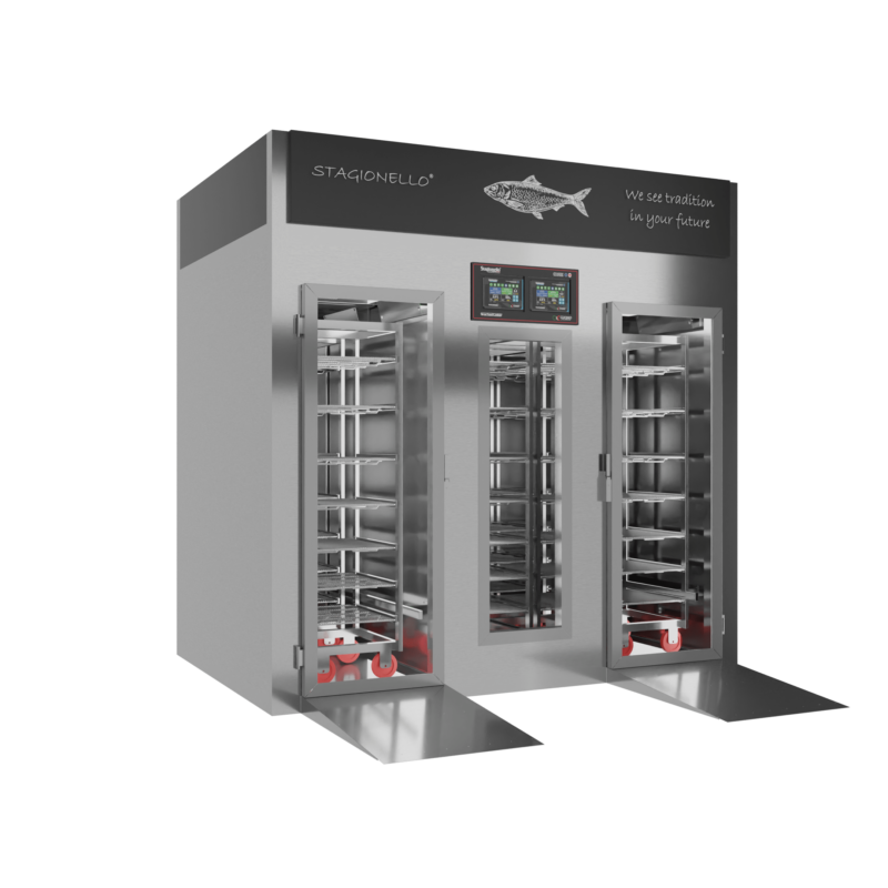 Stagionello® Fish Curing Device 200/600 Kg Walk-in Porta a vetro - immagine 2
