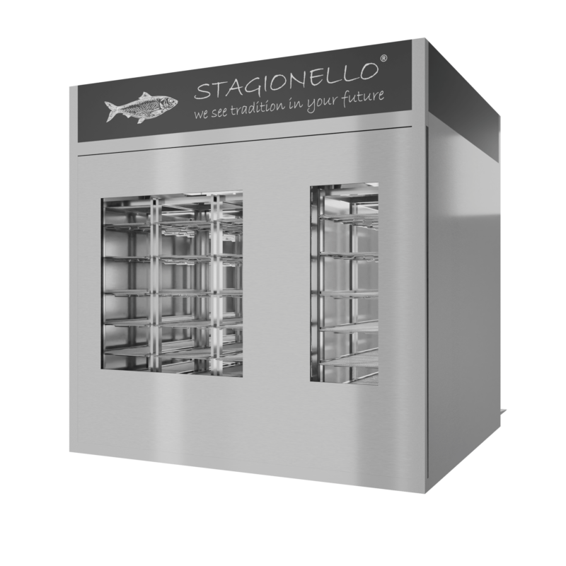 Stagionello® Fish Curing Device 300/900 Kg Walk-in 2 vetri - immagine 4