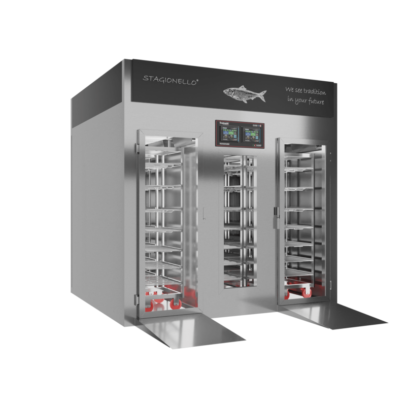 Stagionello® Fish Curing Device 300/900 Kg Walk-in Porta a vetro - immagine 2