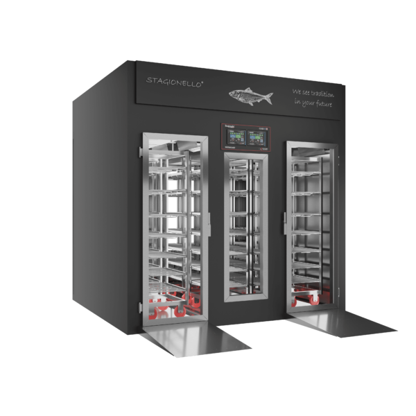 Stagionello® Fish Curing Device 300/900 Kg Walk-in 2 vetri
