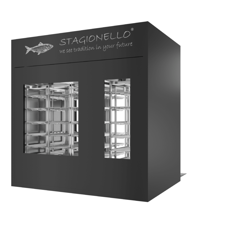 Stagionello® Fish Curing Device 200/600 Kg Walk-in 2 vetri - immagine 2