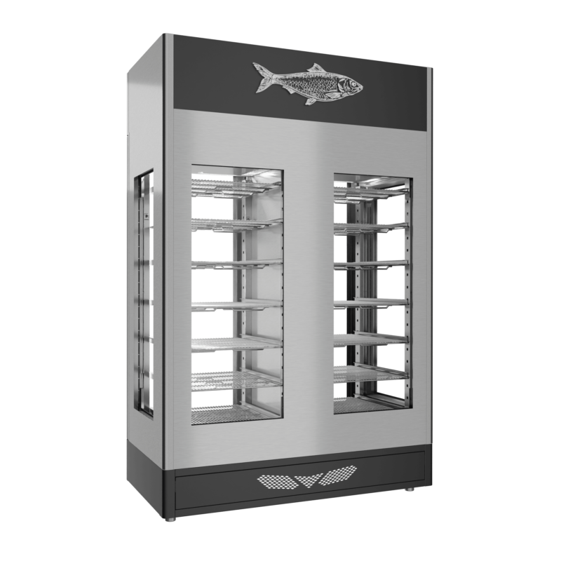 Stagionello® Fish Curing Device Twin 100+100 Kg 4 vetri - immagine 12