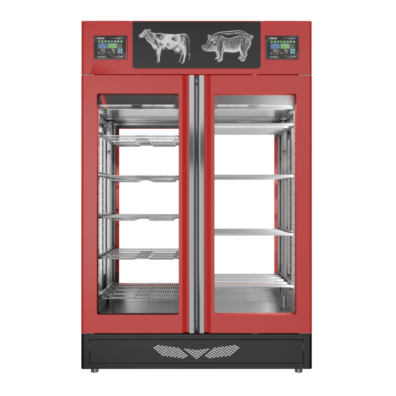 Stagionello® Salami Curing Device Combo 100+100 Kg Salami/Meat 4 vetri - immagine 2