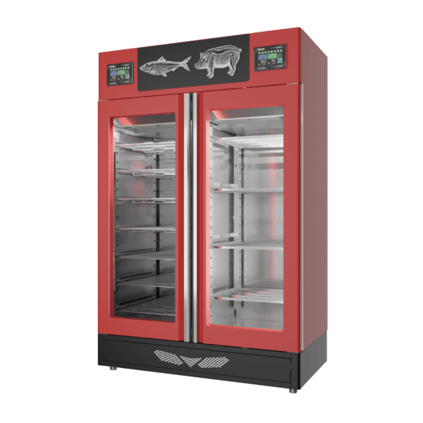Stagionello® Salami Curing Device Combo 100+100 Kg Salami/fish porta a vetro