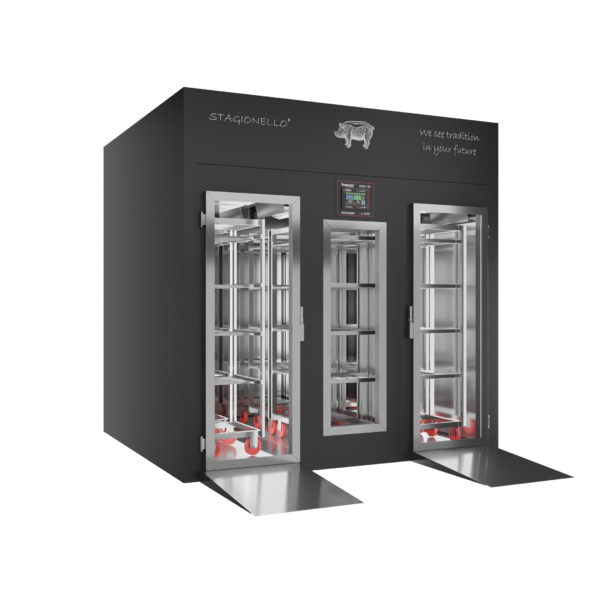 Stagionello® Salami Curing Device 1200 Kg Walk-In porta a vetro